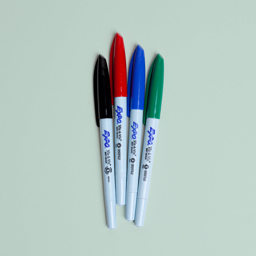 Vis-a-Vis colored pens