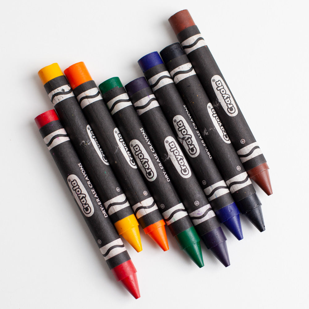 Dry Erase Crayons Set, Left Handers